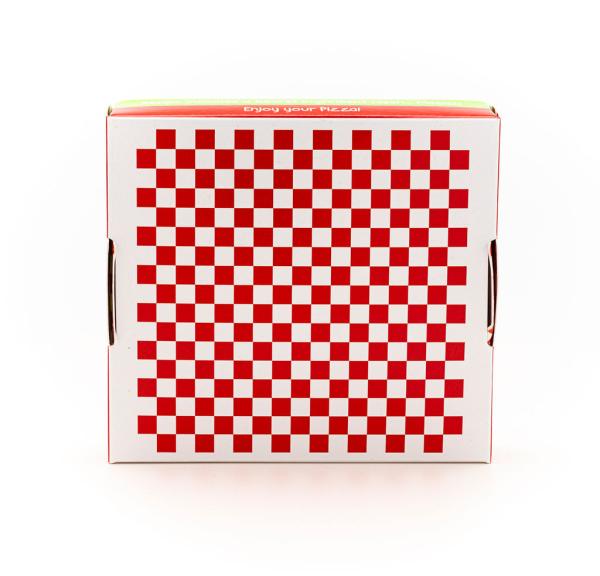 Cookie Pizza Box “North Pole Pizza” – 4″ x 4″ x 7/8″ Cookie Packaging Box - Image 4