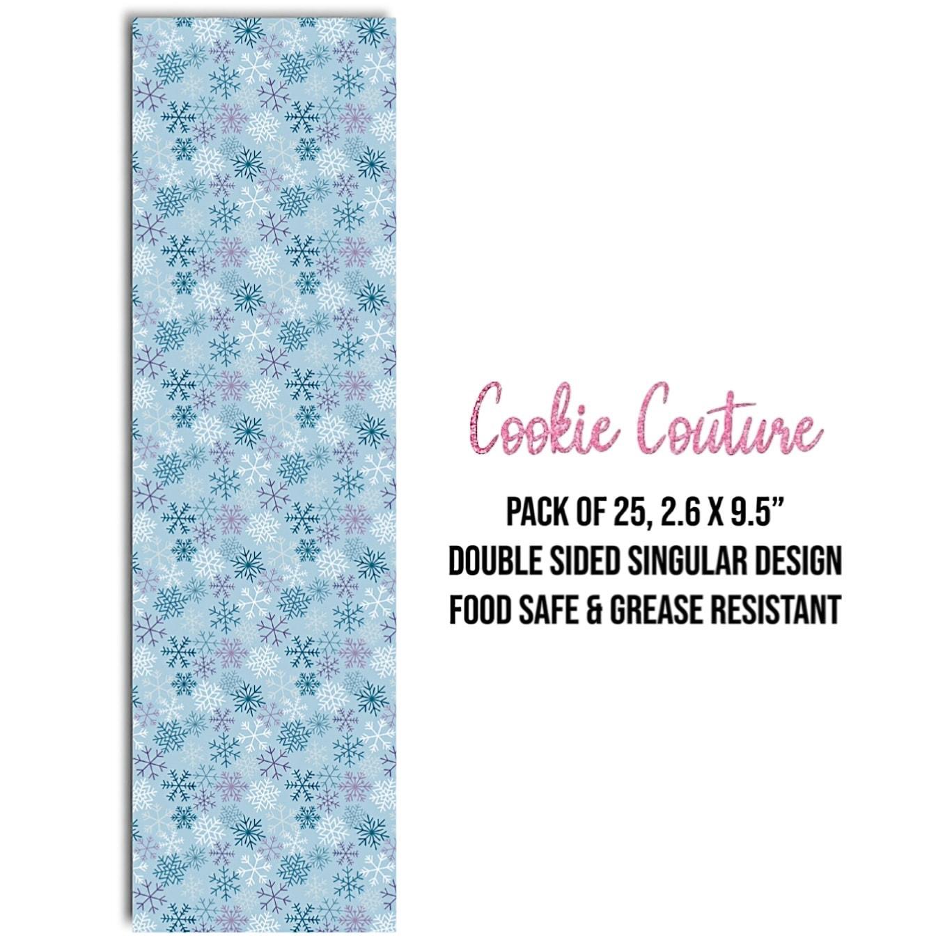 Greaseproof Backer – Snowflakes