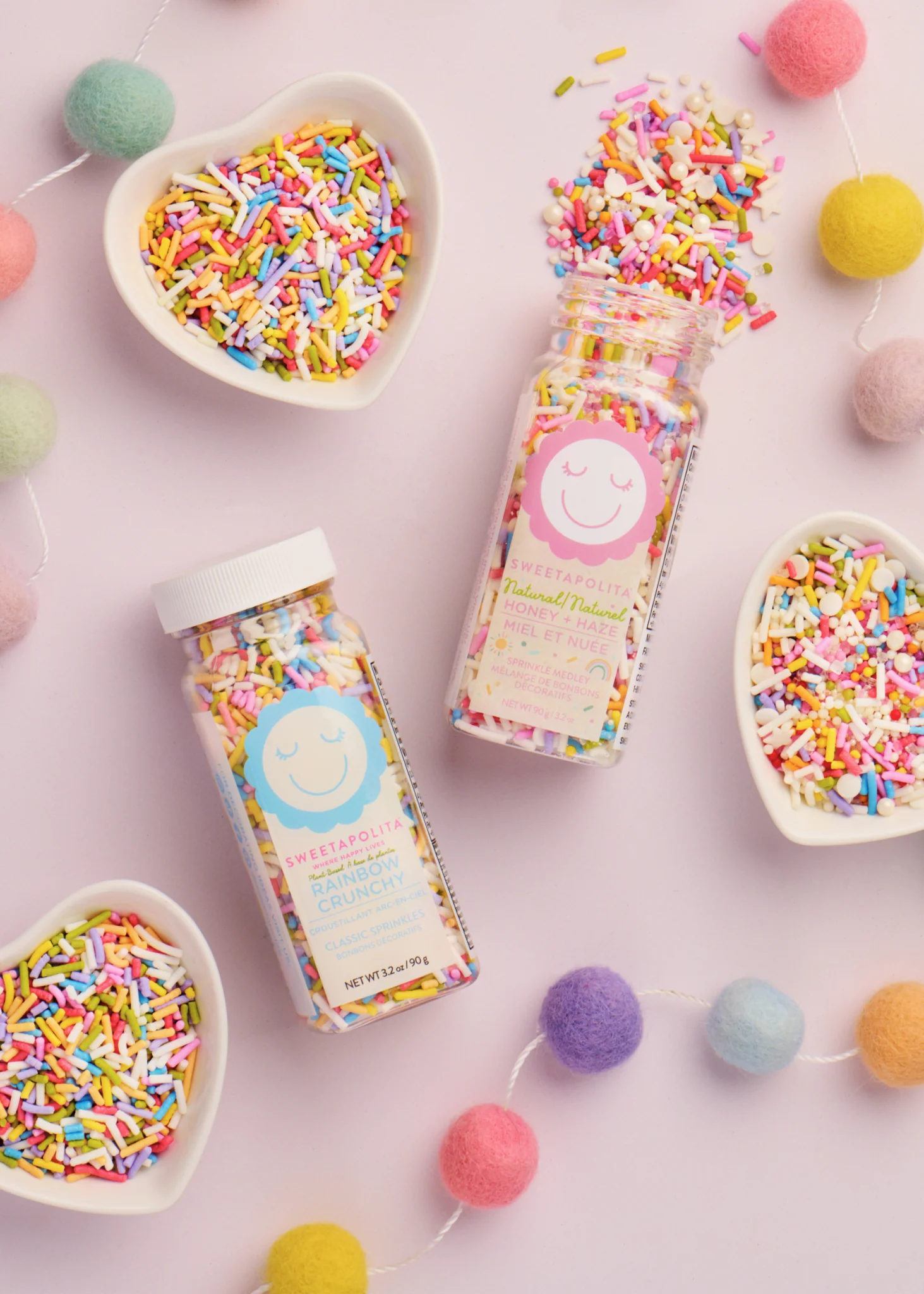 Sweetapolita Sprinkles - Natural Rainbow Crunchy Sprinkles - Image 2