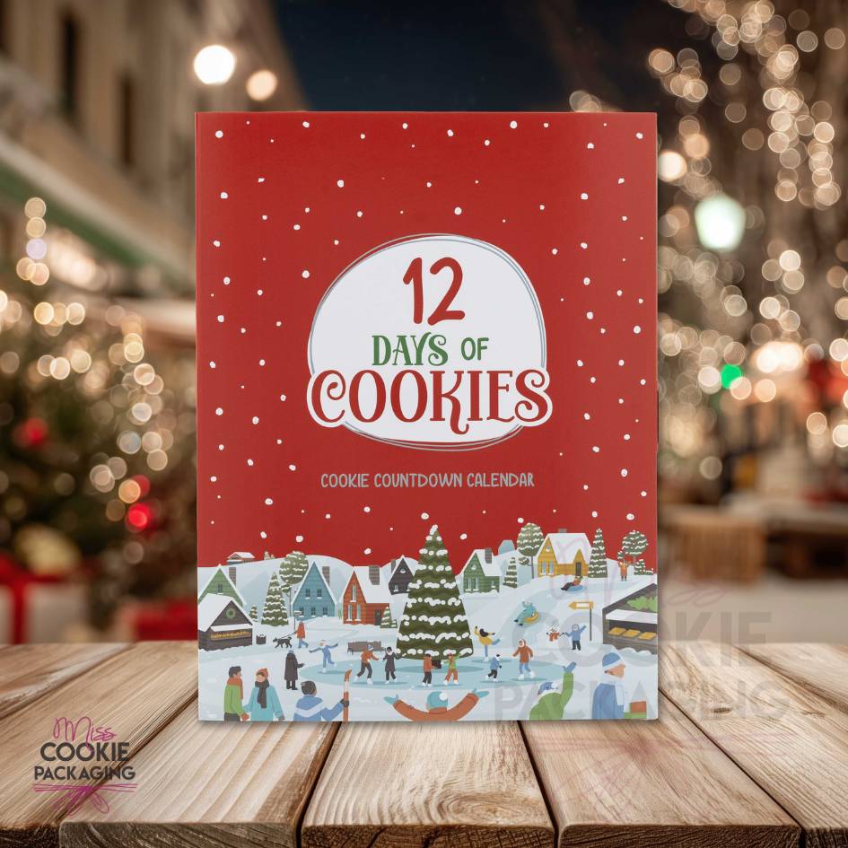 12 Day Cookie Advent Calendars – Christmas Version – Red